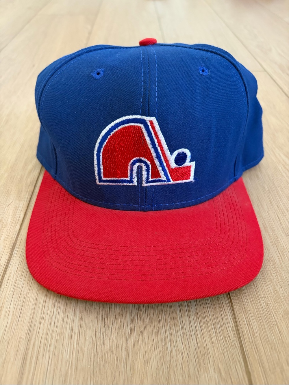 Vintage Quebec Nordiques NHL Fitted Hat Size 7 1/2 American Needle Made in USA